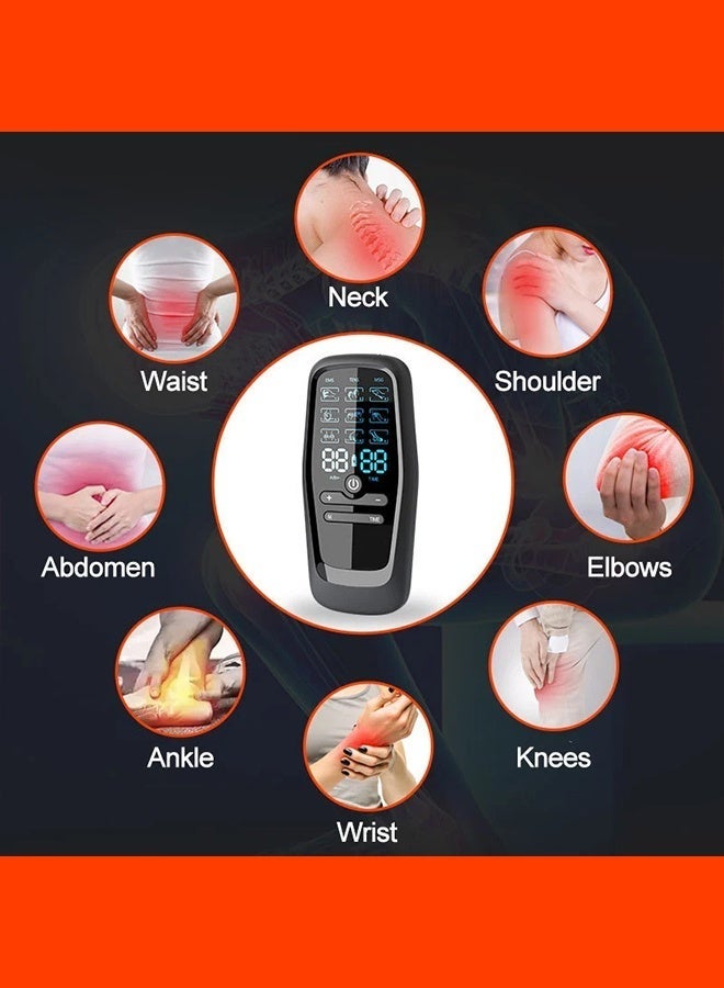 Bukela TENS Low Frequency Pulser Physiotherapy Device abs stimulator - EMS Muscle Stimulator + Back Pain Relief and Management (Includes Electrode Pads) - Image 2